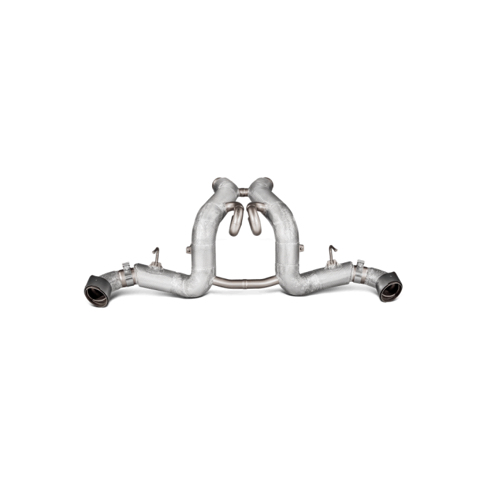 Akrapovic McLaren 540C / 570S Spider / 570GT Slip-On Exhaust System w/ Carbon Tail Pipe Set (Titanium)