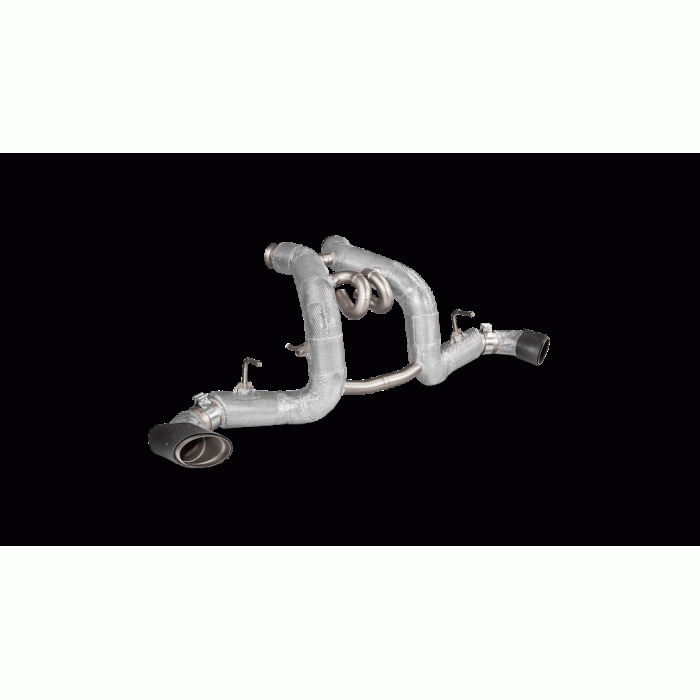 Akrapovic McLaren 540C / 570S Spider / 570GT Slip-On Exhaust System w/ Carbon Tail Pipe Set (Titanium)