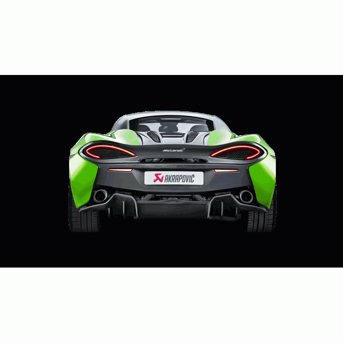 Akrapovic McLaren 540C / 570S Spider / 570GT Slip-On Exhaust System w/ Carbon Tail Pipe Set (Titanium)