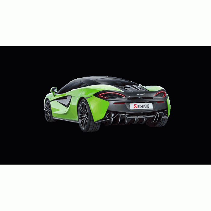 Akrapovic McLaren 540C / 570S Spider / 570GT Slip-On Exhaust System w/ Carbon Tail Pipe Set (Titanium)