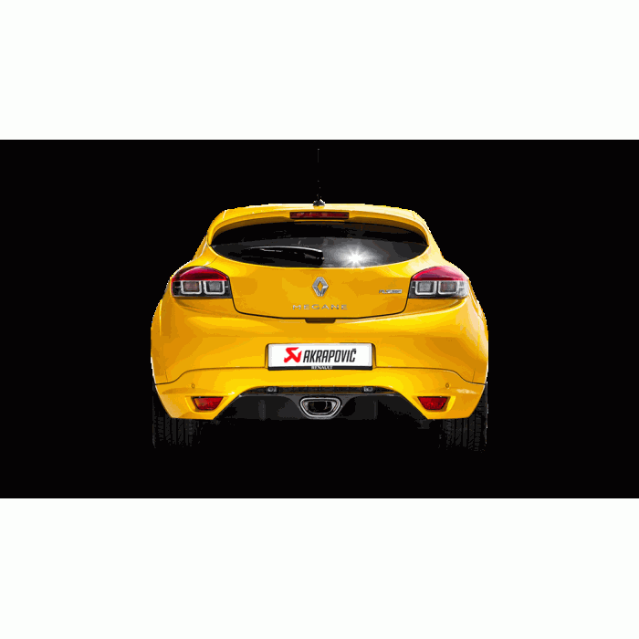 Akrapovic Renault Megane Coupe RS Evolution Exhaust System w/ Carbon Tail Pipe Set (Titanium)