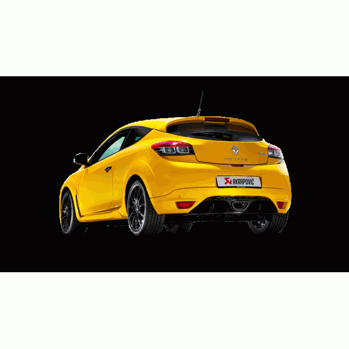 Akrapovic Renault Megane Coupe RS Evolution Exhaust System w/ Carbon Tail Pipe Set (Titanium)