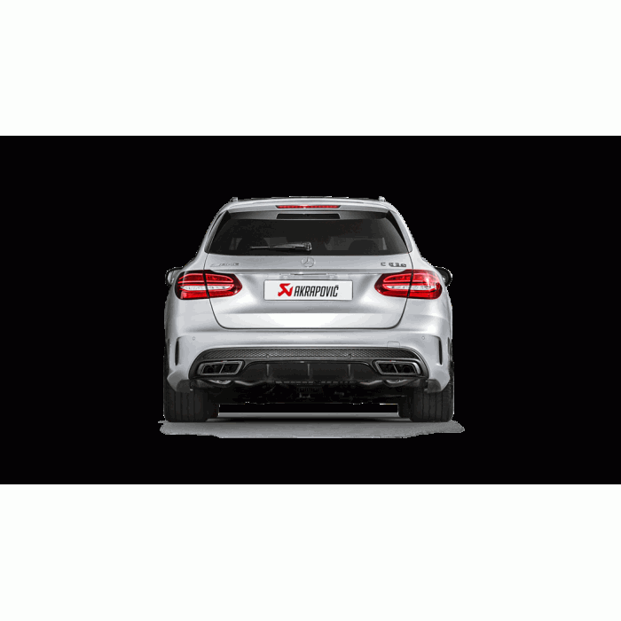 Akrapovic W205 / S205 AMG C63 Evolution Exhaust System w/ Carbon Tips (Titanium)