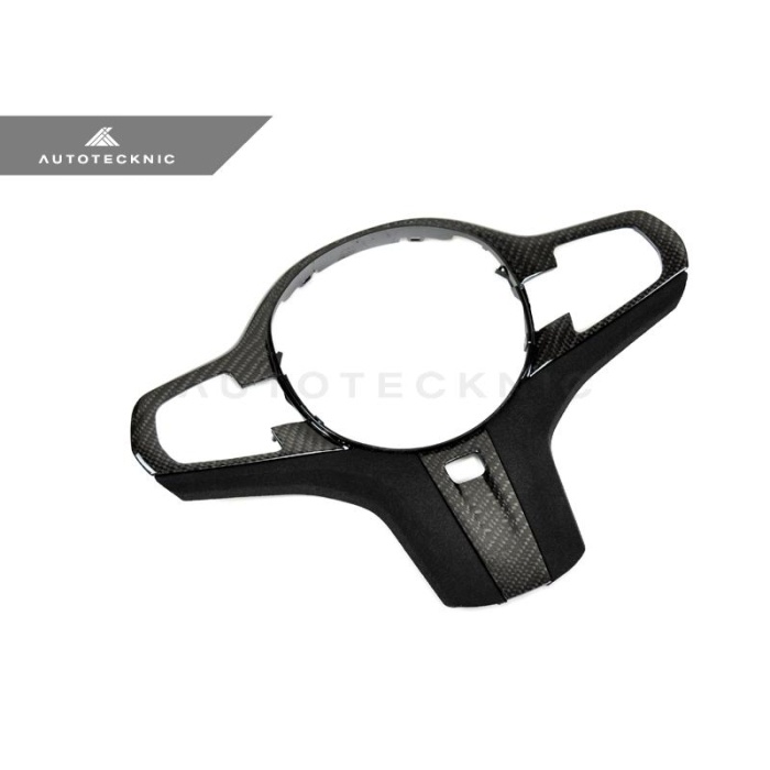 AutoTecknic G11 / G12 7-Series - Carbon Alcantara Steering Wheel Trim
