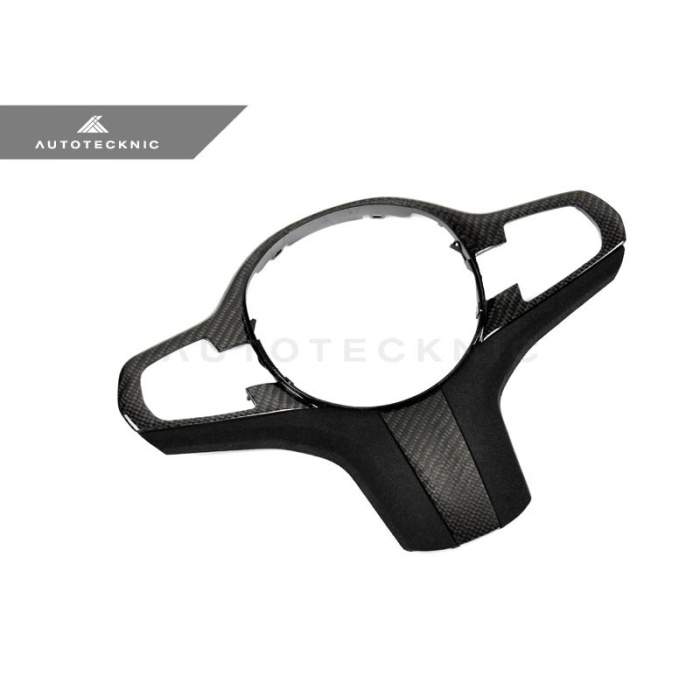 AutoTecknic G11 / G12 7-Series - Carbon Alcantara Steering Wheel Trim