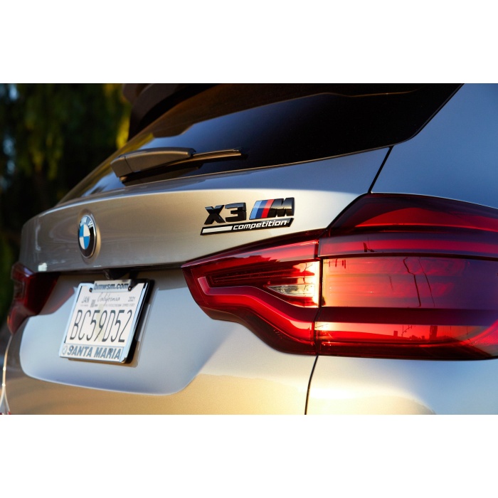 BMW F97 X3M Competition Trunk Emblem - Gloss Black