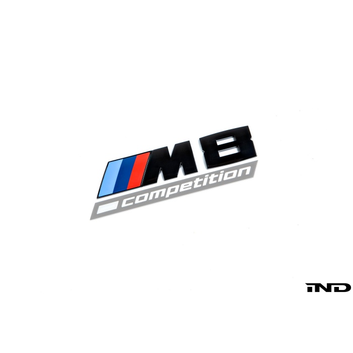 BMW F9X M8 Competition Trunk Emblem - Gloss Black