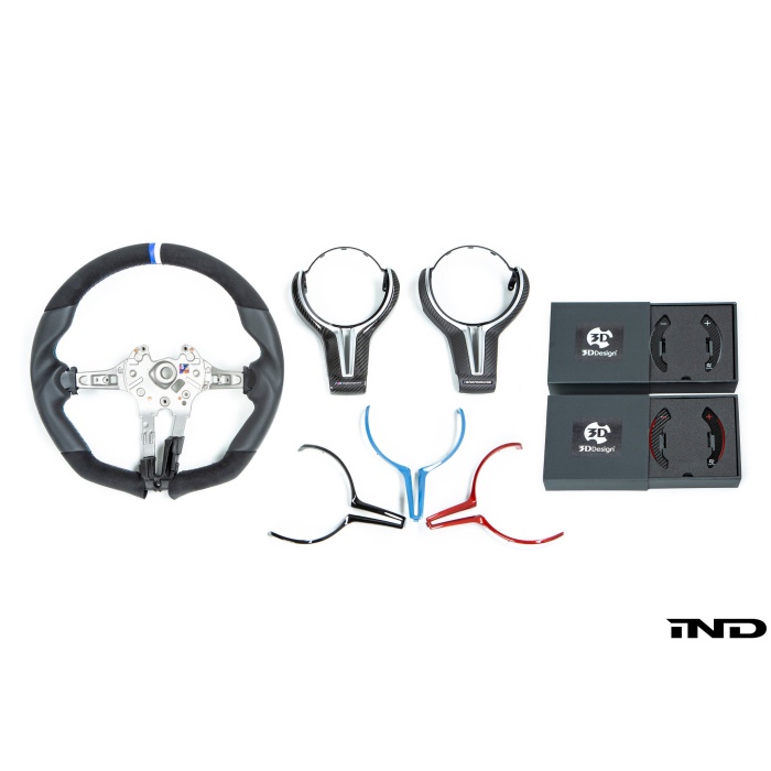 3D Design F8X M2 / M3 / M4  Alcantara + Leather Steering Wheel