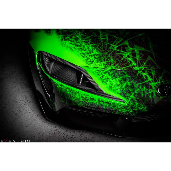 Eventuri Toyota A90 Supra Black Carbon Headlamp Race Duct