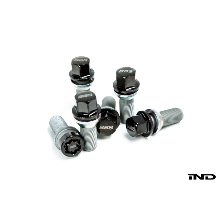 BBS M14x1.25 Locking Wheel Bolt Set - Black Chrome