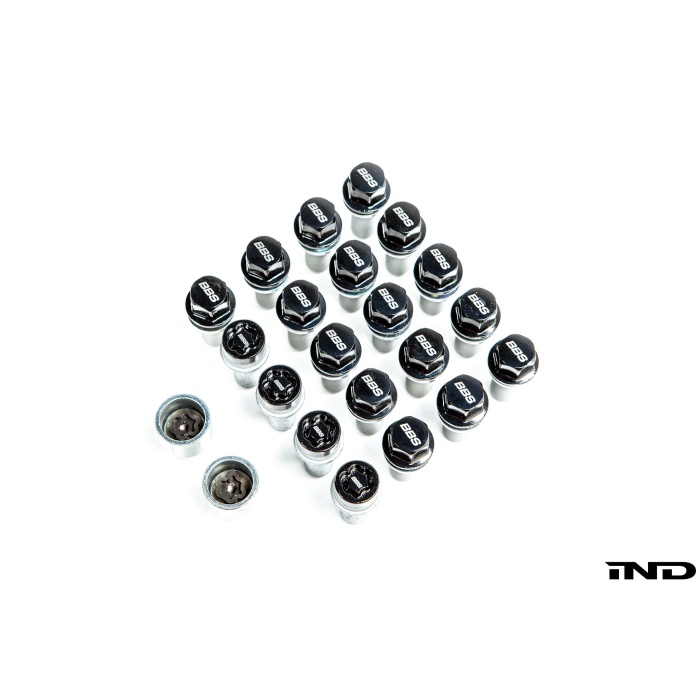 BBS M14x1.25 Locking Wheel Bolt Set - Black Chrome