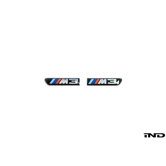 BMW E9X M3 Replacement Side Grille Emblem Set