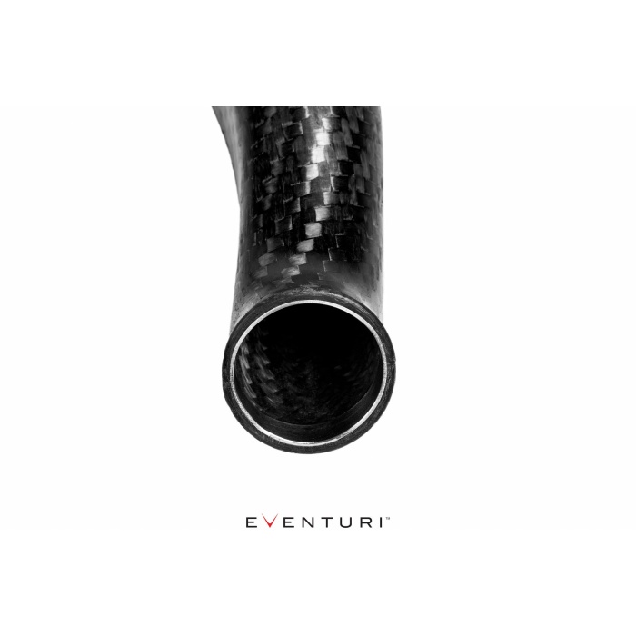 Eventuri BMW F8X M2C M3 M4 S55 Black Carbon Charge Pipe Set - Matte