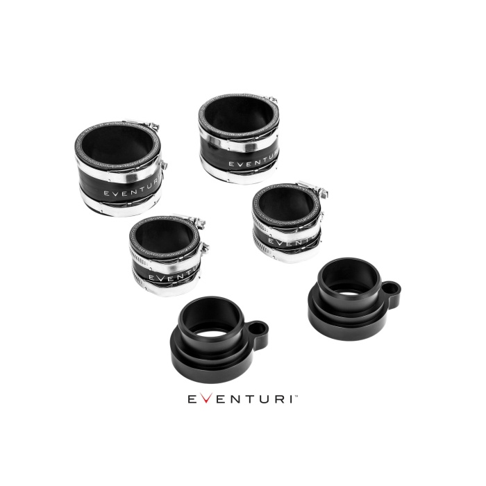 Eventuri BMW F8X M2C M3 M4 S55 Black Carbon Charge Pipe Set - Matte