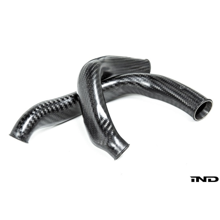 Eventuri BMW F8X M2C M3 M4 S55 Black Carbon Charge Pipe Set - Matte