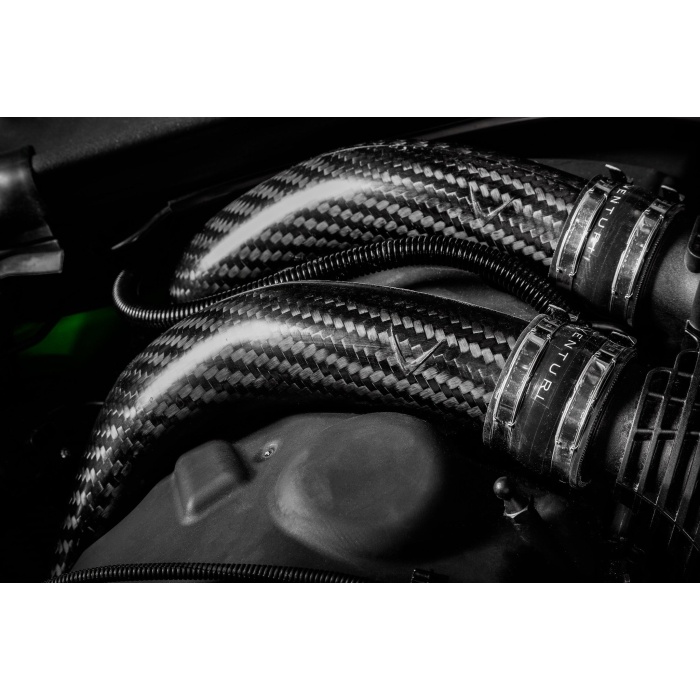Eventuri BMW F8X M2C M3 M4 S55 Black Carbon Charge Pipe Set - Matte