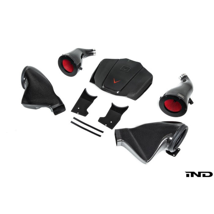 Eventuri Mercedes C190 / R190 AMG GT / GTS / GTR Black Carbon Intake + Engine Cover - Gloss