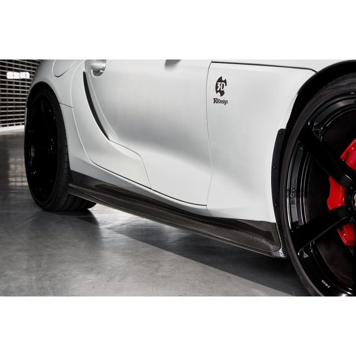 3D Design A90 Supra Carbon Side Skirt Set