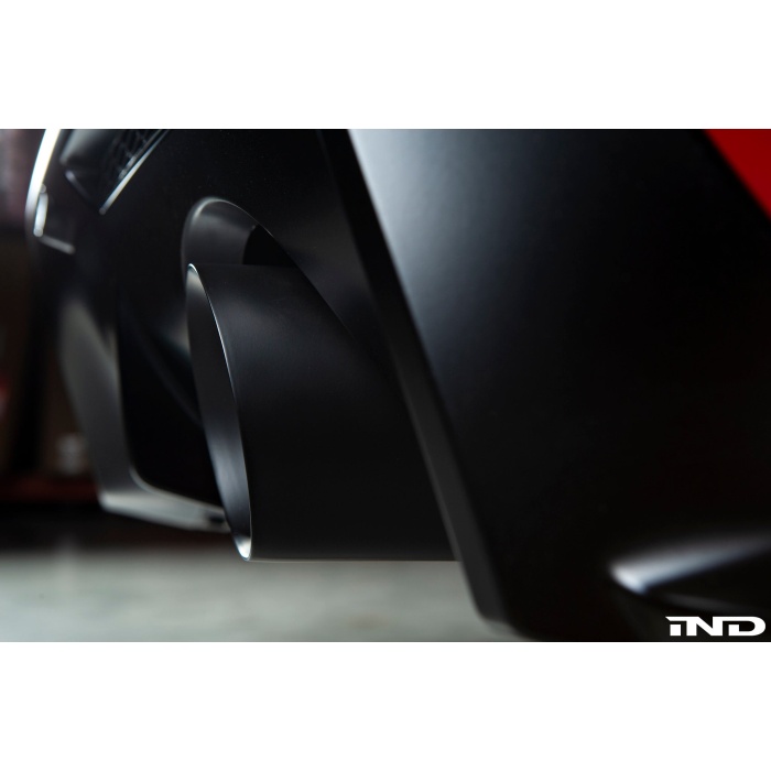 IND A90 Supra Exhaust Tip Set - Matte Black