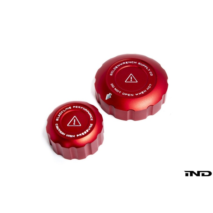 Goldenwrench Blackline Performance A90 Supra Coolant Cap Cover Set