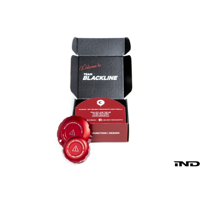 Goldenwrench Blackline Performance A90 Supra Coolant Cap Cover Set