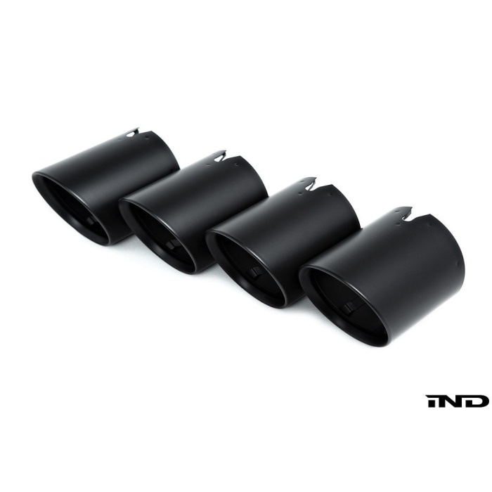 IND G8X M2 / M3 / M4 Matte Black Coated Exhaust Tip Set