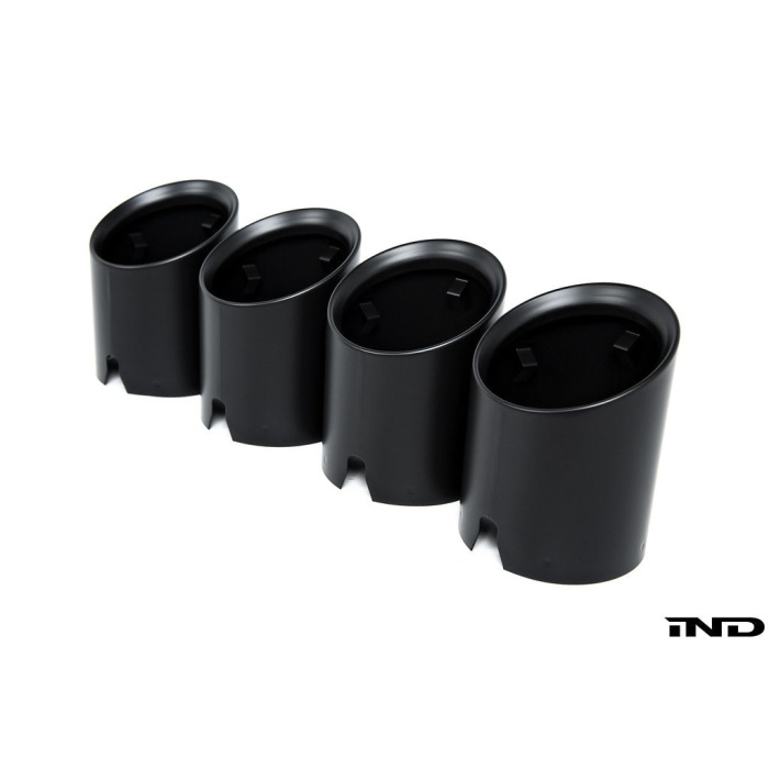 IND G8X M2 / M3 / M4 Matte Black Coated Exhaust Tip Set