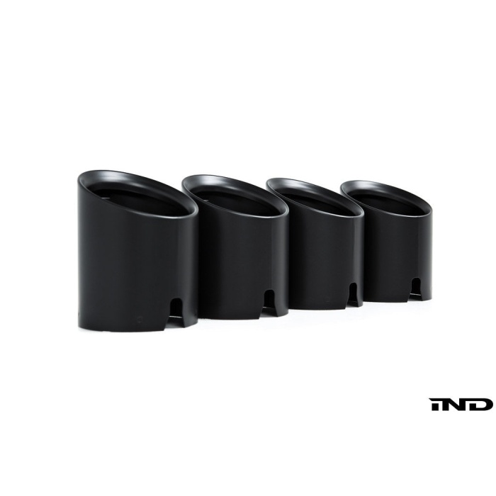 IND G8X M2 / M3 / M4 Matte Black Coated Exhaust Tip Set