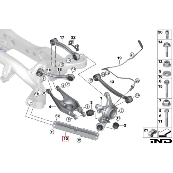 Fall-Line Motorsports E9X M3 / E82 1M Billet Aluminum Rear Trailing Arm Set