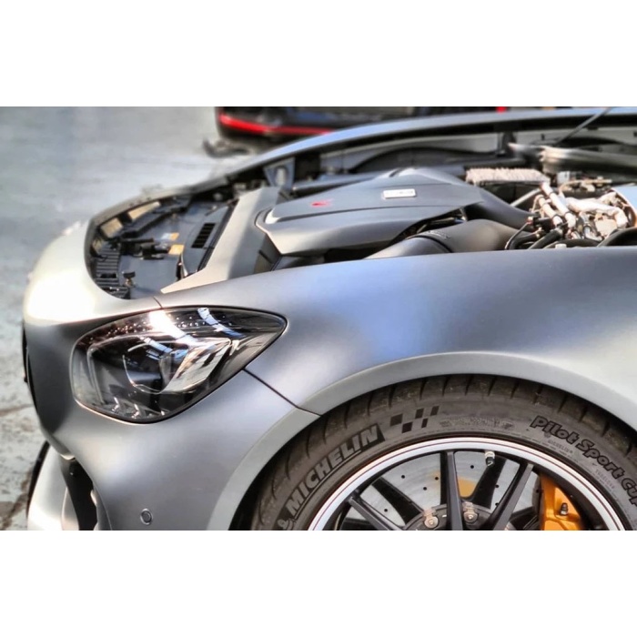 Eventuri Mercedes C190 R190 AMG GT 2DR GT / GTS / GTR Black Carbon Intake + Engine Cover - Matte