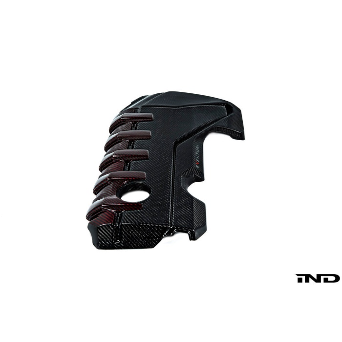 Eventuri Audi 8Y / 8V RS3 / 8S TTRS Black Carbon and Red Kevlar Engine Cover