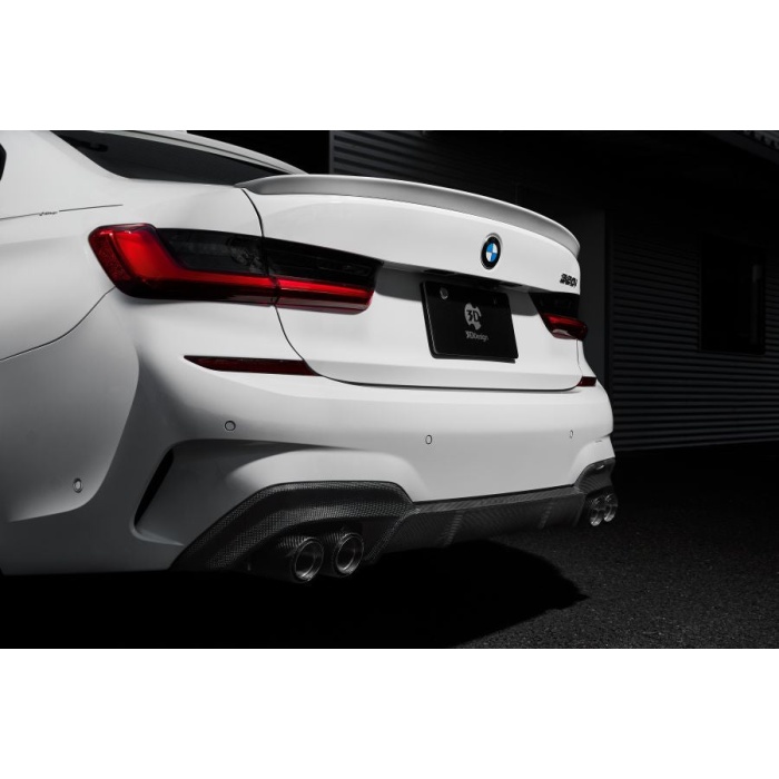 3D Design G20 3-Series M-Sport Carbon Rear Diffuser - 4-Tip