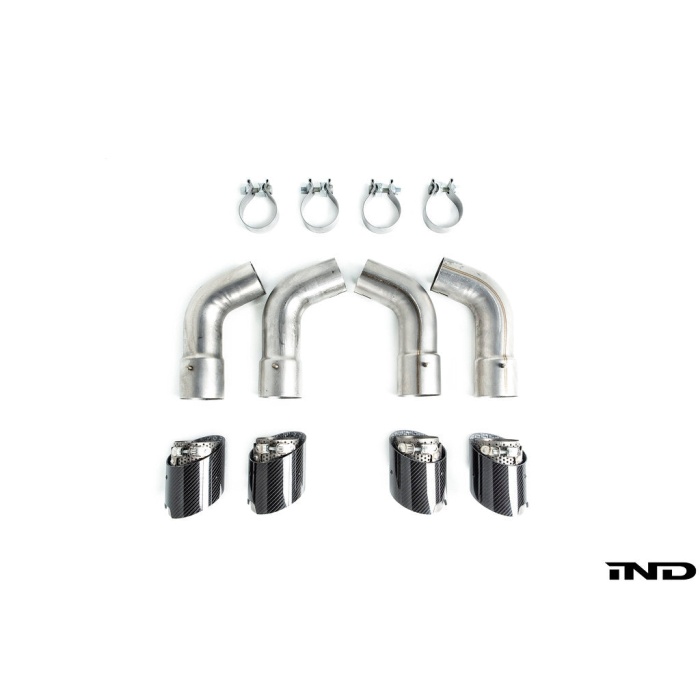BMW M Performance F9X X5M / X6M Titanium + Carbon Exhaust Tip Set