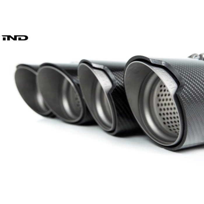 BMW M Performance F9X X5M / X6M Titanium + Carbon Exhaust Tip Set