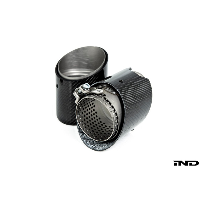 BMW M Performance F9X X5M / X6M Titanium + Carbon Exhaust Tip Set