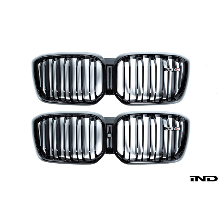 BMW F97 X3M LCI Shadowline Front Grille Set