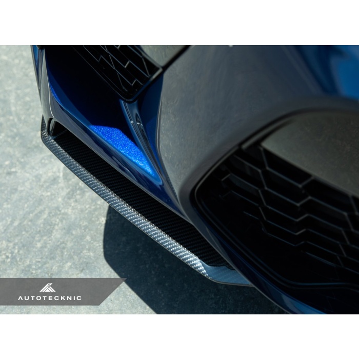 AutoTecknic F95 X5M Pre-LCI Performance Dry Carbon Front Splitter Set