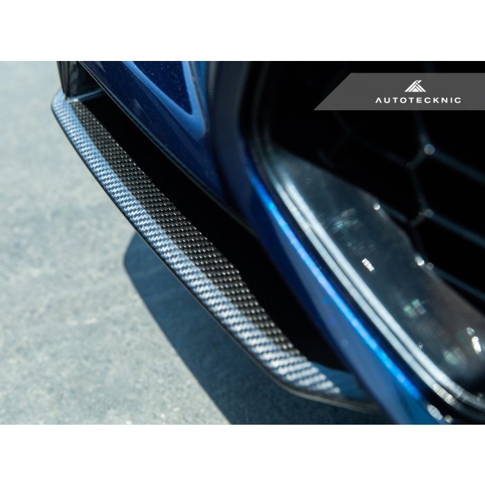 AutoTecknic F95 X5M Pre-LCI Performance Dry Carbon Front Splitter Set