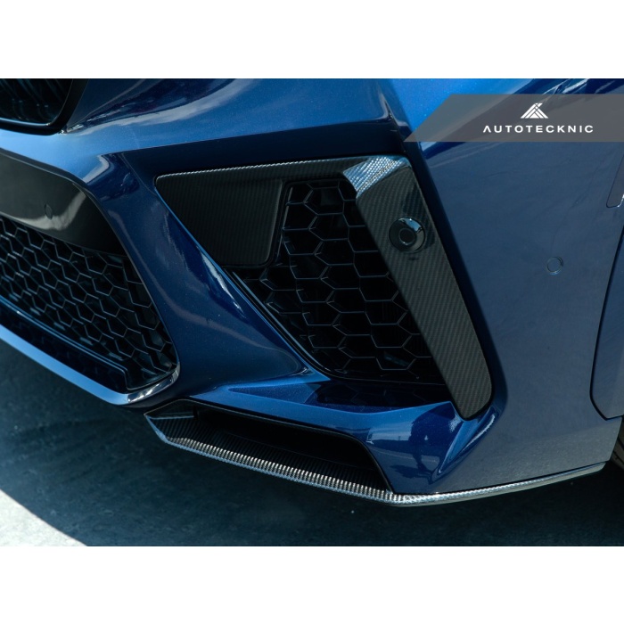 AutoTecknic F95 X5M Pre-LCI Performance Dry Carbon Front Splitter Set