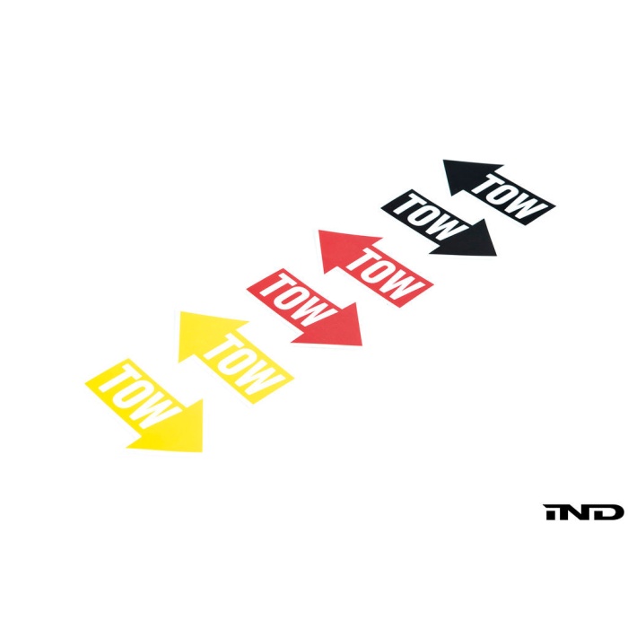IND Directional Tow Hook Location Decal Set
