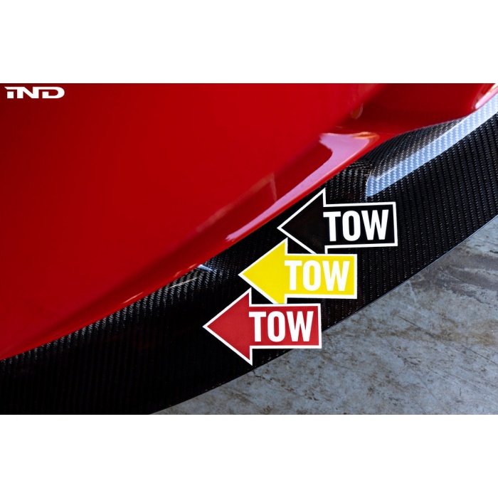 IND Directional Tow Hook Location Decal Set