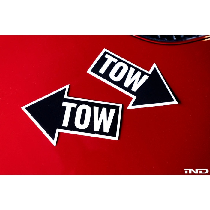 IND Directional Tow Hook Location Decal Set