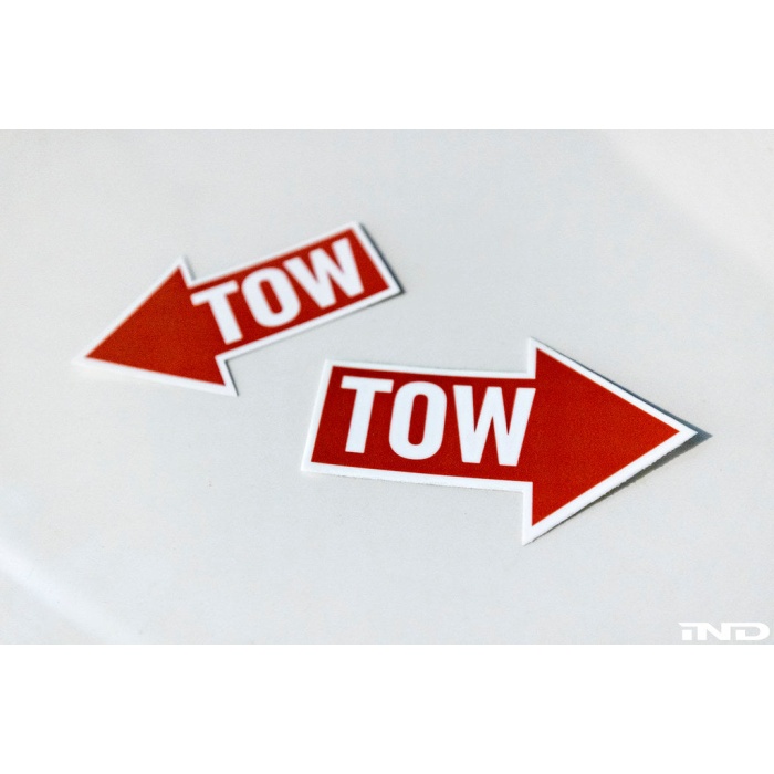 IND Directional Tow Hook Location Decal Set