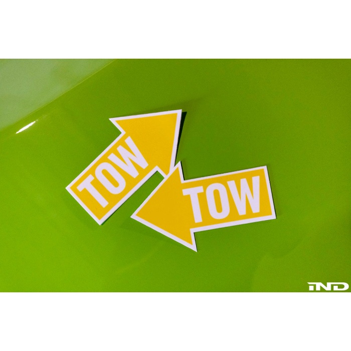 IND Directional Tow Hook Location Decal Set