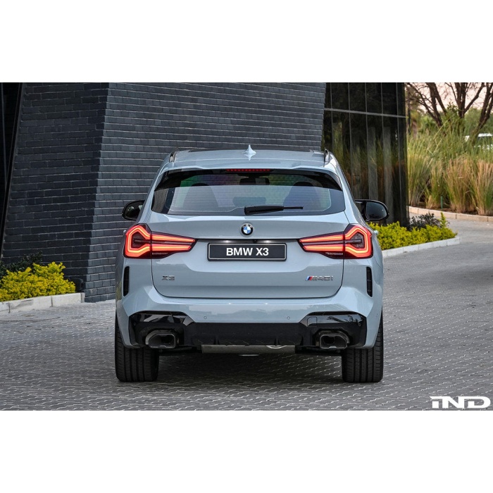 IND G01 X3 LCI M-Sport Painted Rear Reflector Set - Gloss Black