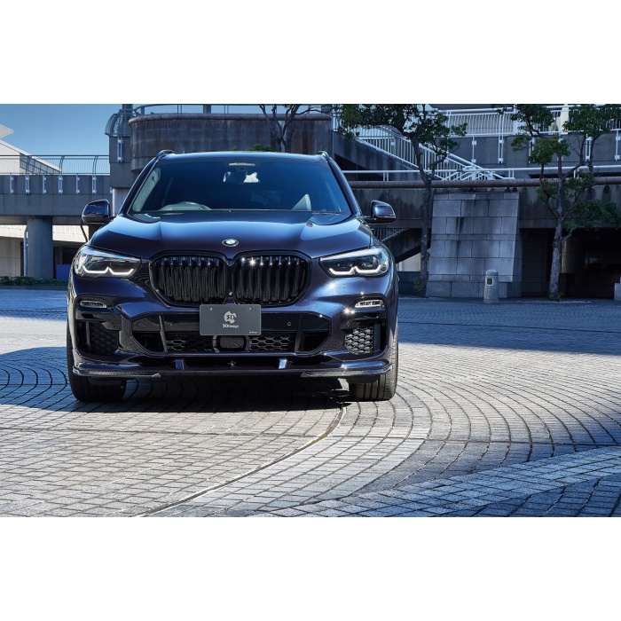 3D Design G05 X5 Carbon Under Splitter Set