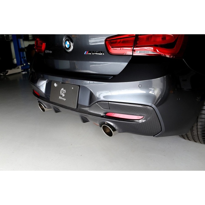 3D Design F20 1-Series LCI M-Sport Carbon Rear Diffuser