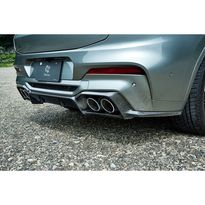 3D Design F98 X4M Pre-LCI Carbon Rear Diffuser