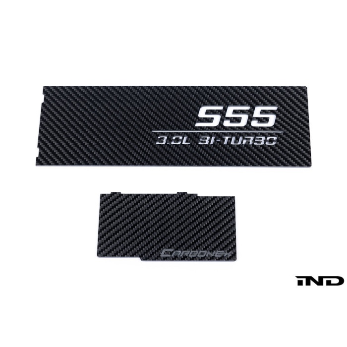 Carbonex F8X (S55) Carbon Charge Cooler Cover - Engraved