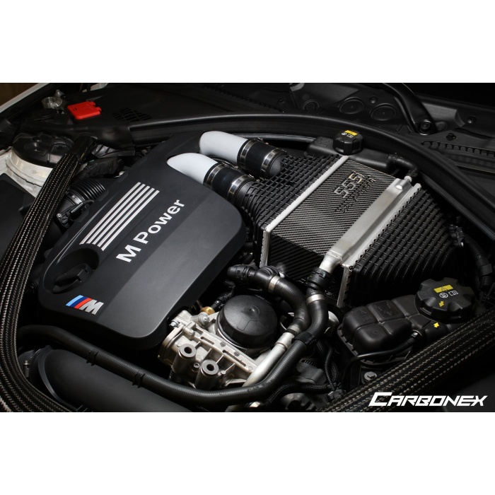 Carbonex F8X (S55) Carbon Charge Cooler Cover - Engraved